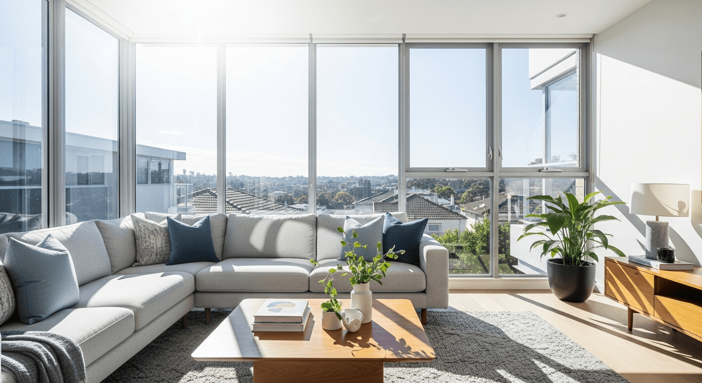 Residential window tinting example - privacy window film