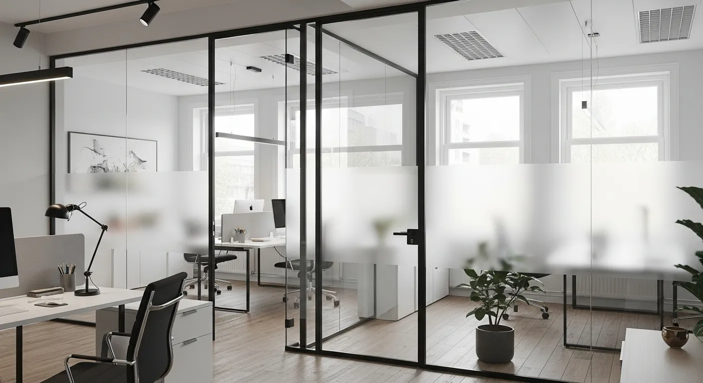Privacy window film installation